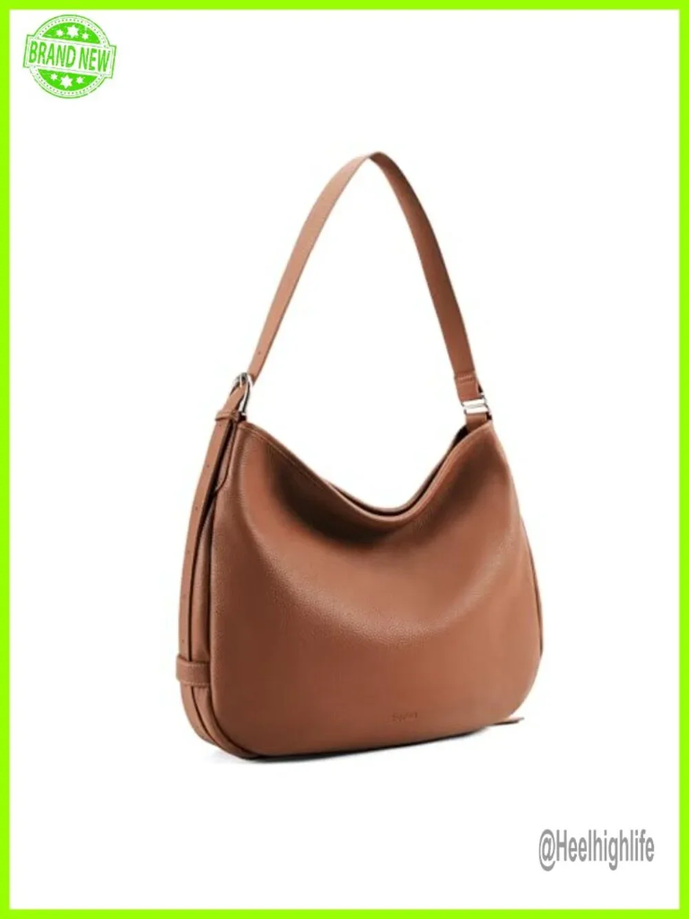 Vintage Genuine Leather Satchel Tote Bag, Large Shoulder Crossbody